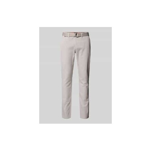 Chinosy o kroju slim fit z fakturowanym wzorem ze sklepu Peek&Cloppenburg  w kategorii Spodnie męskie - zdjęcie 177845975