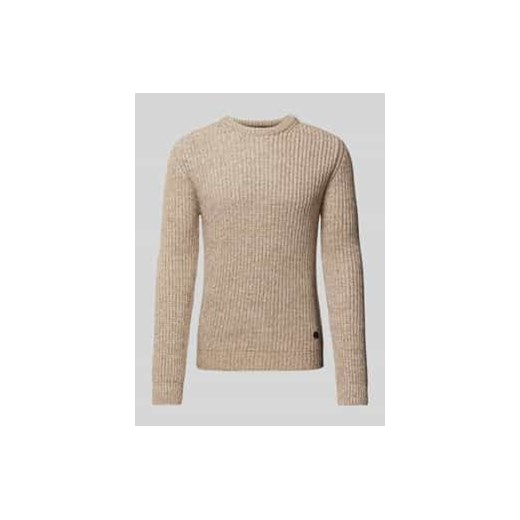 Sweter z dzianiny z okrągłym dekoltem model ‘Oro’ ze sklepu Peek&Cloppenburg  w kategorii Swetry męskie - zdjęcie 177846386