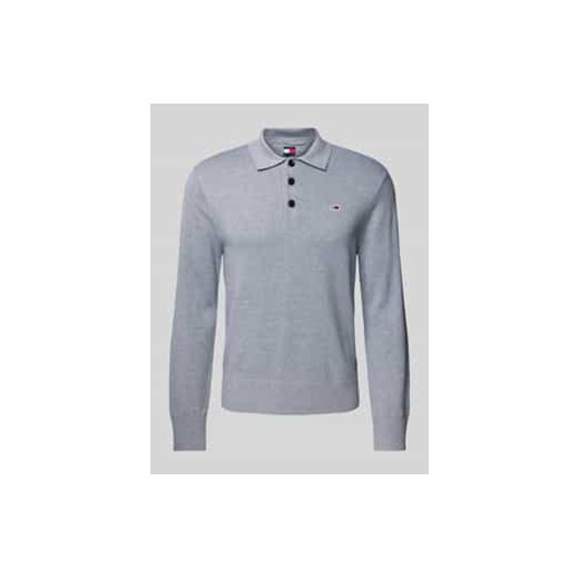 Sweter z dzianiny o kroju slim fit z wyhaftowanym logo ze sklepu Peek&Cloppenburg  w kategorii Swetry męskie - zdjęcie 177846538