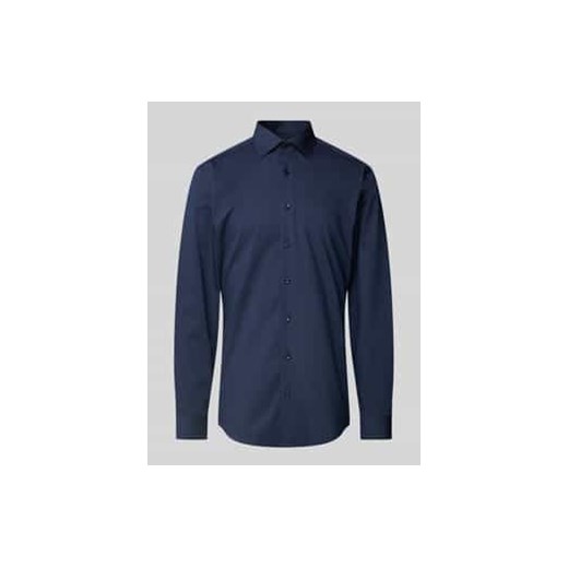 Koszula biznesowa o kroju slim fit z kołnierzykiem typu kent ze sklepu Peek&Cloppenburg  w kategorii Koszule męskie - zdjęcie 177846609