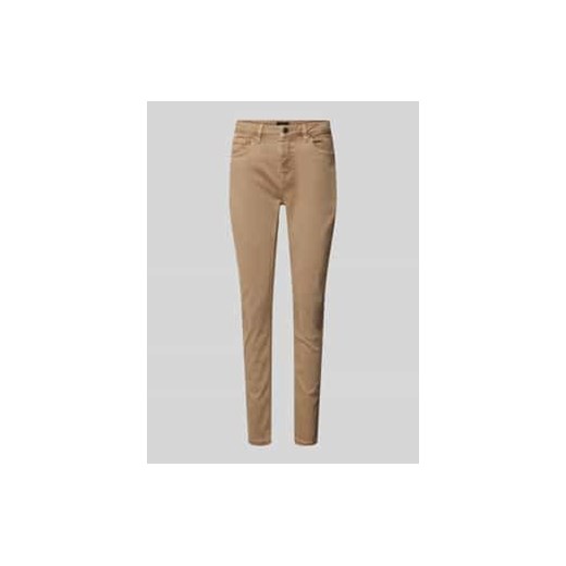 Jeansy o kroju slim fit z obszyciem kamieniami stras ze sklepu Peek&Cloppenburg  w kategorii Jeansy damskie - zdjęcie 177846748