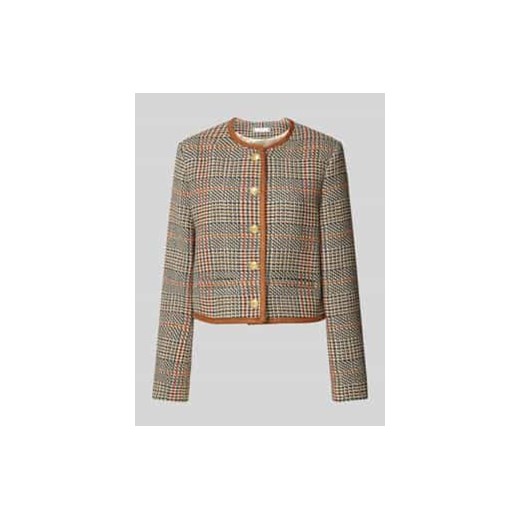 Żakiet o kroju regular fit z okrągłym dekoltem ze sklepu Peek&Cloppenburg  w kategorii Marynarki damskie - zdjęcie 177846755