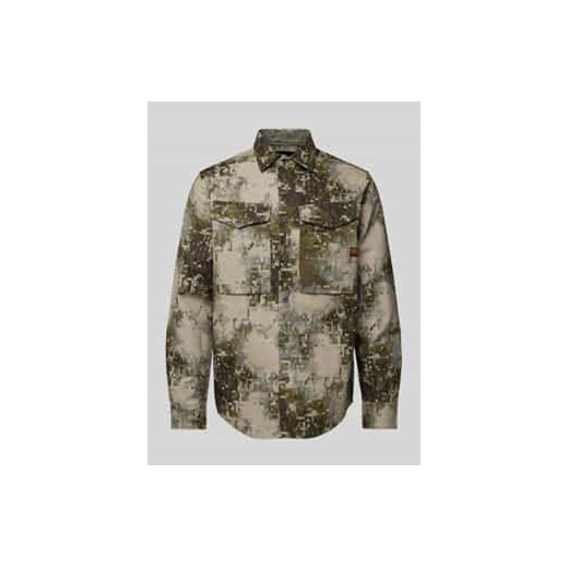 Koszula casualowa o kroju regular fit z wiskozy z kieszeniami cargo ze sklepu Peek&Cloppenburg  w kategorii Koszule męskie - zdjęcie 177846847