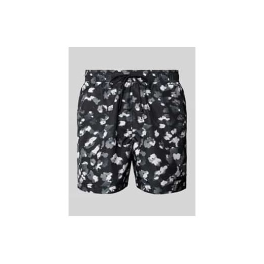 Spodenki kąpielowe o kroju regular fit z naszywką z logo ze sklepu Peek&Cloppenburg  w kategorii Kąpielówki - zdjęcie 177847028