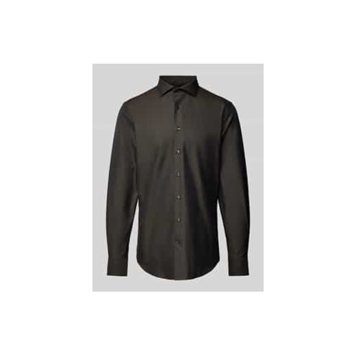Koszula biznesowa o kroju slim fit z kołnierzykiem typu cutaway ze sklepu Peek&Cloppenburg  w kategorii Koszule męskie - zdjęcie 177847266