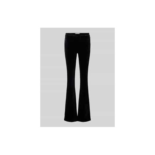 Spodnie rozszerzane o kroju slim fit z detalem z logo model ‘RONJAAL’ ze sklepu Peek&Cloppenburg  w kategorii Spodnie damskie - zdjęcie 177847586