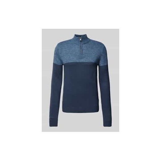 Sweter z dzianiny ze stójką ze sklepu Peek&Cloppenburg  w kategorii Swetry męskie - zdjęcie 177847715
