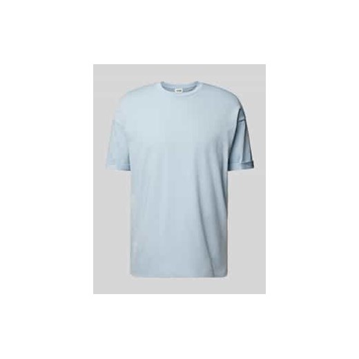 T-shirt z prążkowanym,okrągłym dekoltem model ‘THILO’ ze sklepu Peek&Cloppenburg  w kategorii T-shirty męskie - zdjęcie 177847868