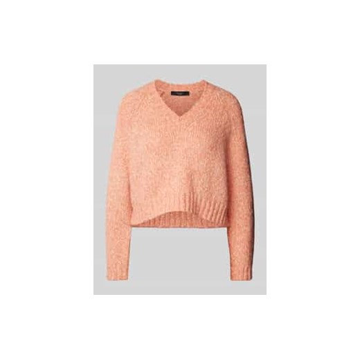 Sweter z dzianiny krótki z dekoltem w serek model ‘ALOA’ ze sklepu Peek&Cloppenburg  w kategorii Swetry damskie - zdjęcie 177848047