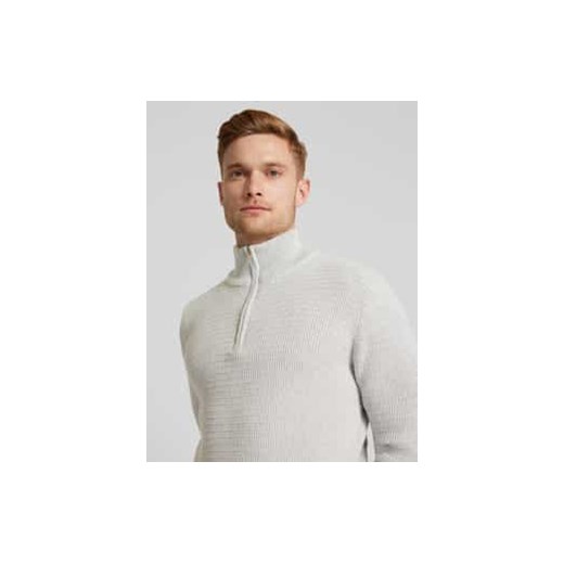 Sweter z dzianiny ze stójką model ‘THEO’ Selected Homme XXL okazja Peek&Cloppenburg