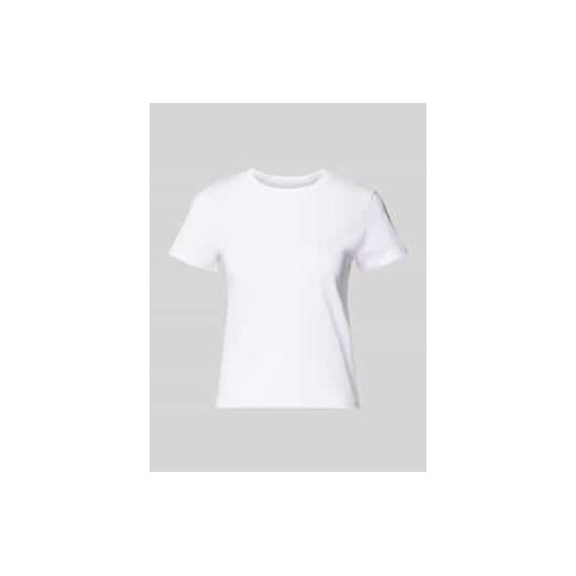 T-shirt o luźnym kroju z prążkowanym,okrągłym dekoltem ze sklepu Peek&Cloppenburg  w kategorii Bluzki damskie - zdjęcie 177848247