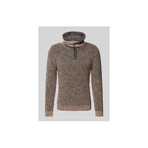 Sweter z dzianiny z prążkowanymi wykończeniami ze sklepu Peek&Cloppenburg  w kategorii Swetry męskie - zdjęcie 177848289