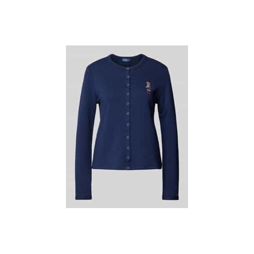 Kurtka z dzianiny z wyhaftowanym logo model ‘TRY’ ze sklepu Peek&Cloppenburg  w kategorii Swetry damskie - zdjęcie 177848298