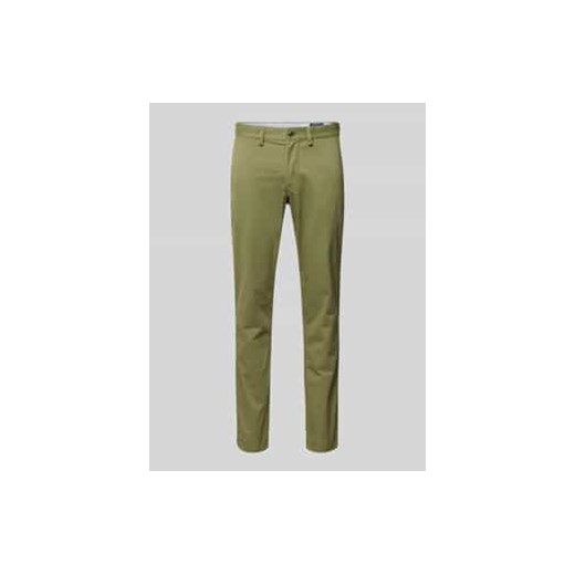 Chinosy o kroju slim stretch fit ze szlufkami na pasek ze sklepu Peek&Cloppenburg  w kategorii Spodnie męskie - zdjęcie 177848328