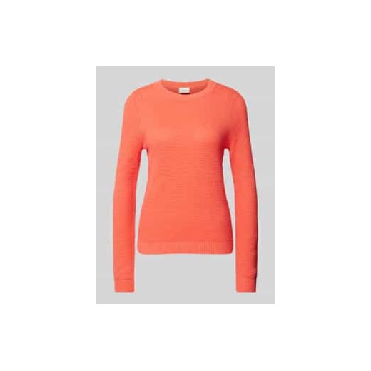 Sweter z dzianiny z okrągłym dekoltem model ‘Vidalo’ ze sklepu Peek&Cloppenburg  w kategorii Swetry damskie - zdjęcie 177848419