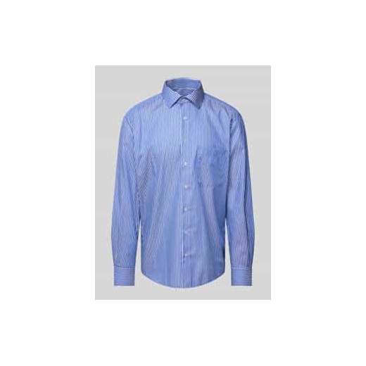 Koszula biznesowa o kroju comfort fit z kołnierzykiem typu kent ze sklepu Peek&Cloppenburg  w kategorii Koszule męskie - zdjęcie 177848428