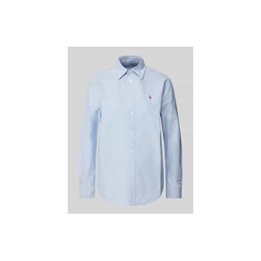 Bluzka koszulowa o kroju classic fit z wyhaftowanym logo ze sklepu Peek&Cloppenburg  w kategorii Koszule damskie - zdjęcie 177848507