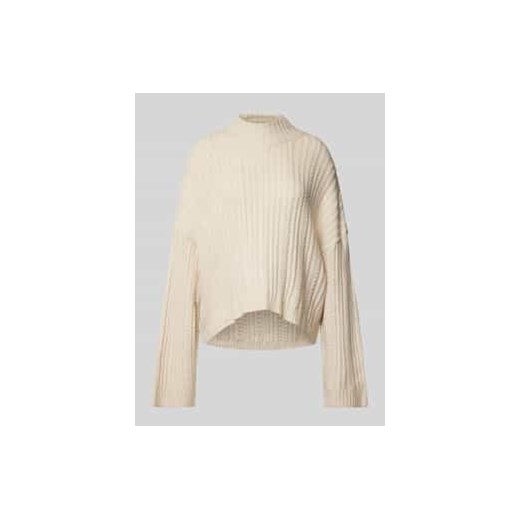 Sweter z dzianiny ze ściegiem warkoczowym model ‘MYLLE’ ze sklepu Peek&Cloppenburg  w kategorii Swetry damskie - zdjęcie 177848759