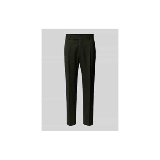 Spodnie do garnituru o kroju slim fit z zakładkami w pasie model ‘NEAT’ ze sklepu Peek&Cloppenburg  w kategorii Spodnie męskie - zdjęcie 177849228