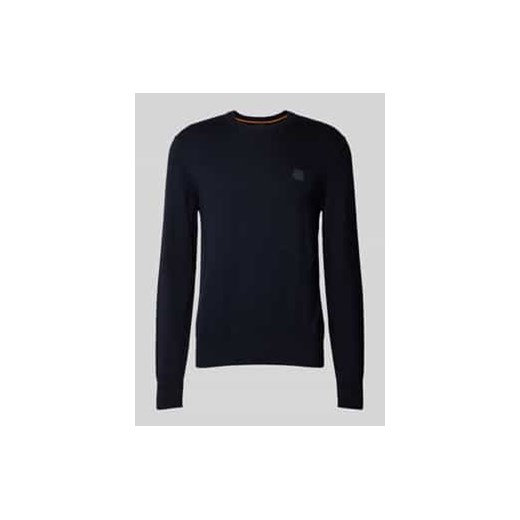 Sweter z dzianiny z okrągłym dekoltem model ‘Kanovano’ ze sklepu Peek&Cloppenburg  w kategorii Swetry męskie - zdjęcie 177849248