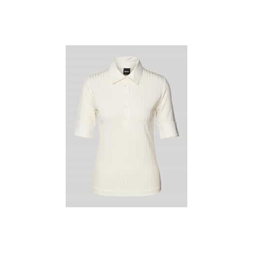 T-shirt z kołnierzykiem koszulowym model ‘Ellera’ ze sklepu Peek&Cloppenburg  w kategorii Bluzki damskie - zdjęcie 177849276