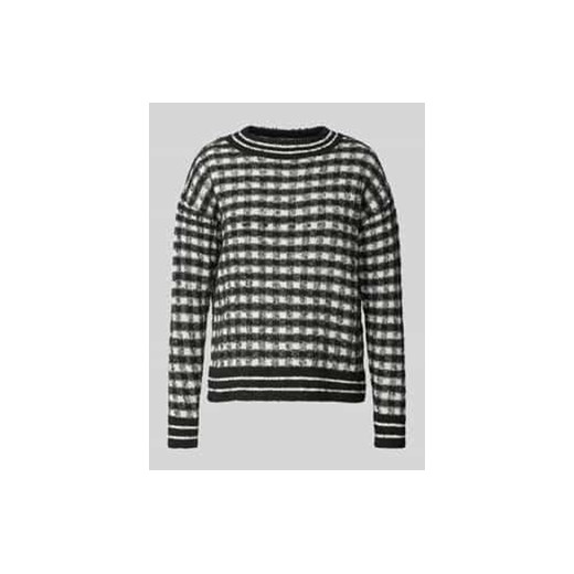 Sweter z dzianiny o kroju regular fit z dodatkiem wełny ze wzorem w kratę ze sklepu Peek&Cloppenburg  w kategorii Swetry damskie - zdjęcie 177849469