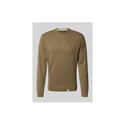 Sweter z dzianiny z detalami z logo ze sklepu Peek&Cloppenburg  w kategorii Swetry męskie - zdjęcie 177849649
