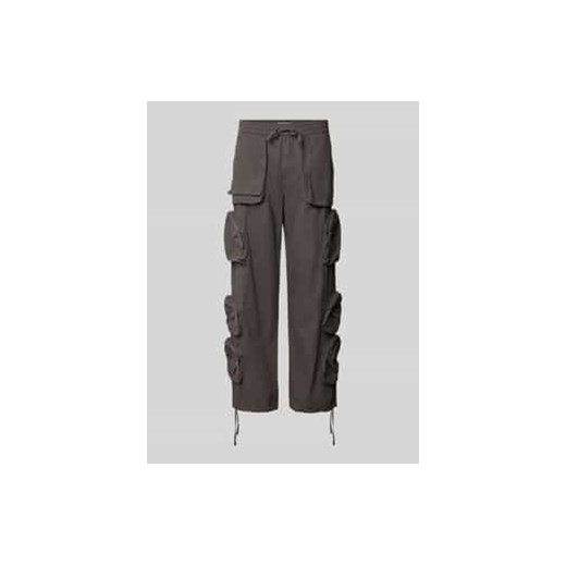 Spodnie cargo z elastycznym pasem ze sklepu Peek&Cloppenburg  w kategorii Spodnie męskie - zdjęcie 177849676