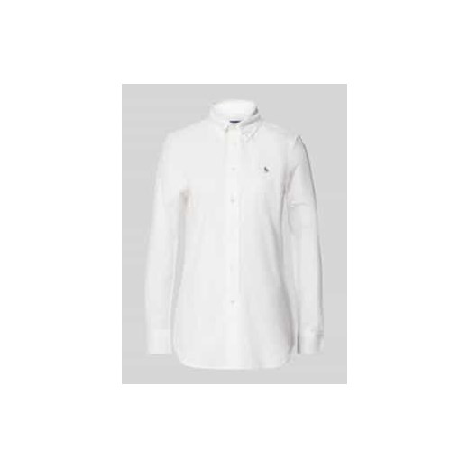 Bluzka koszulowa o kroju regular fit z wyhaftowanym logo ze sklepu Peek&Cloppenburg  w kategorii Koszule damskie - zdjęcie 177849905