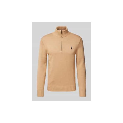 Sweter z dzianiny z kołnierzem ze sklepu Peek&Cloppenburg  w kategorii Swetry męskie - zdjęcie 177849947