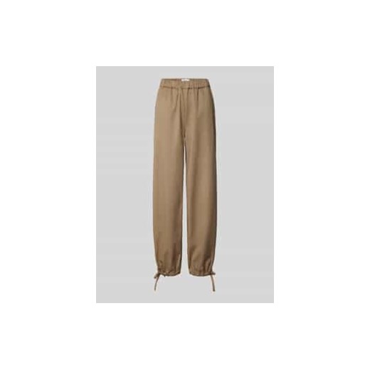 Spodnie materiałowe o kroju relaxed fit z elastycznym pasem model ‘Ostera 3690’ ze sklepu Peek&Cloppenburg  w kategorii Spodnie damskie - zdjęcie 177849965