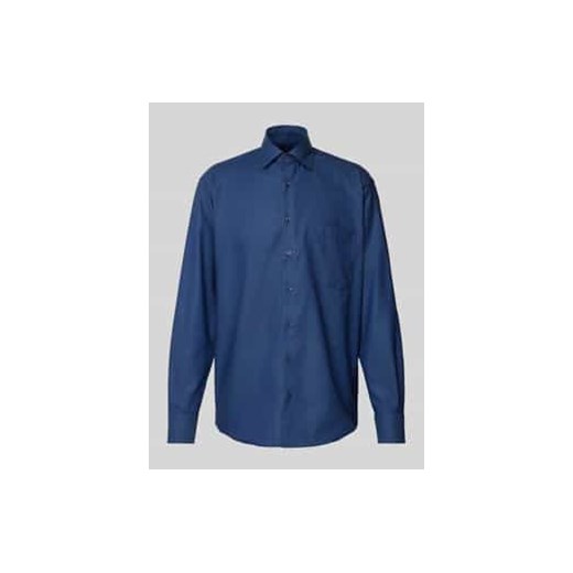 Koszula biznesowa o kroju comfort fit z kołnierzykiem typu kent ze sklepu Peek&Cloppenburg  w kategorii Koszule męskie - zdjęcie 177850029