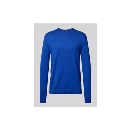 Sweter z dzianiny z okrągłym dekoltem model ‘Sergor’ ze sklepu Peek&Cloppenburg  w kategorii Swetry męskie - zdjęcie 177850107