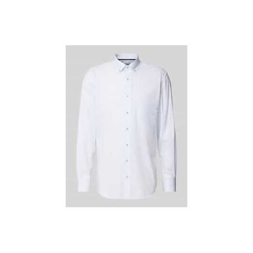 Koszula biznesowa o kroju modern fit z listwą guzikową ze sklepu Peek&Cloppenburg  w kategorii Koszule męskie - zdjęcie 177850218