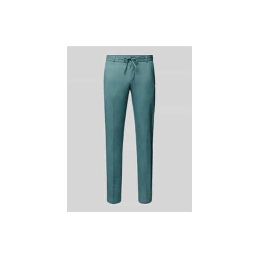 Spodnie materiałowe o kroju slim fit w kant model ‘Spartaflex’ ze sklepu Peek&Cloppenburg  w kategorii Spodnie męskie - zdjęcie 177850298