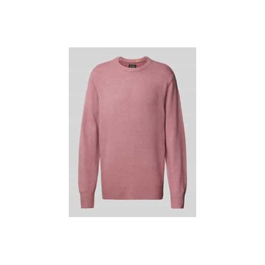 Sweter z dzianiny o kroju regular fit z okrągłym dekoltem ze sklepu Peek&Cloppenburg  w kategorii Swetry męskie - zdjęcie 177850506