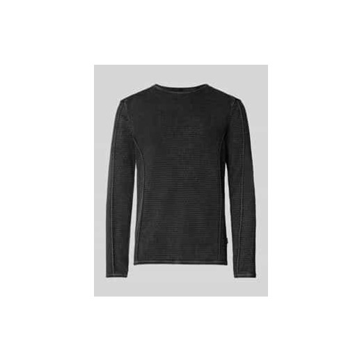 Sweter z dzianiny z okrągłym dekoltem model ‘LIMA’ ze sklepu Peek&Cloppenburg  w kategorii Swetry męskie - zdjęcie 177850986