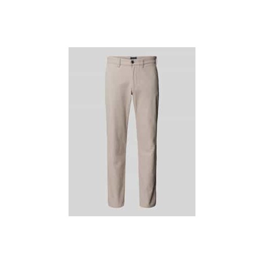 Chinosy o kroju regular fit z fakturowanym wzorem ze sklepu Peek&Cloppenburg  w kategorii Spodnie męskie - zdjęcie 177851067