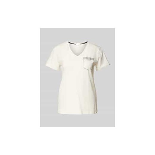 T-shirt z obszyciem z kamieni stras ze sklepu Peek&Cloppenburg  w kategorii Bluzki damskie - zdjęcie 177851167