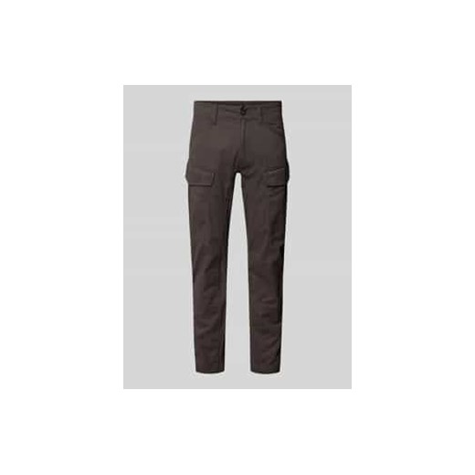 Spodnie cargo o kroju tapered fit ze szlufkami na pasek model ‘Rovic’ ze sklepu Peek&Cloppenburg  w kategorii Spodnie męskie - zdjęcie 177851187
