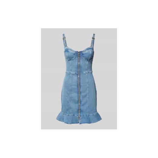 Sukienka mini z imitacji denimu model ‘MARCELA’ ze sklepu Peek&Cloppenburg  w kategorii Sukienki - zdjęcie 177851225