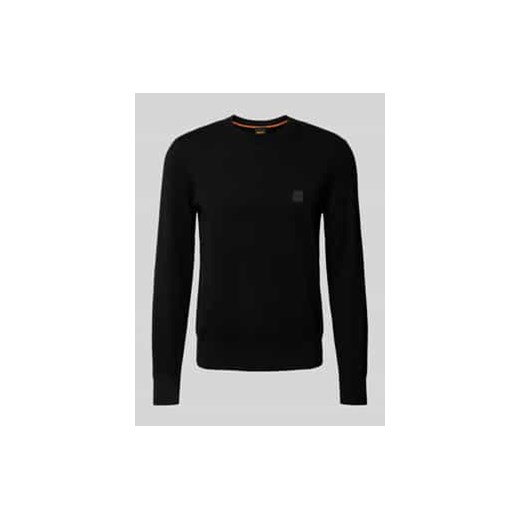 Sweter z dzianiny z okrągłym dekoltem model ‘Kanovano’ ze sklepu Peek&Cloppenburg  w kategorii Swetry męskie - zdjęcie 177851356