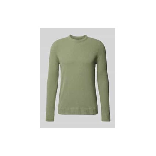 Sweter z dzianiny z okrągłym dekoltem model ‘SETHAN’ ze sklepu Peek&Cloppenburg  w kategorii Swetry męskie - zdjęcie 177851517