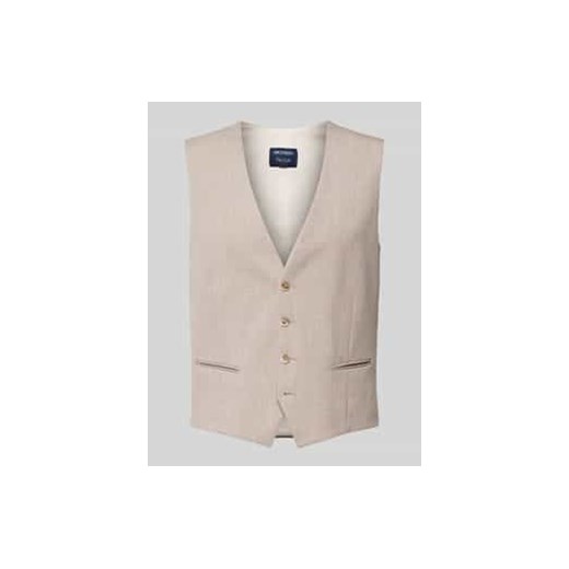 Kamizelka o kroju slim fit ze wzorem na całej powierzchni ze sklepu Peek&Cloppenburg  w kategorii Kamizelki męskie - zdjęcie 177851719