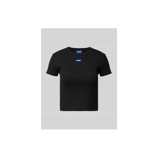 T-shirt krótki z detale z logo ze sklepu Peek&Cloppenburg  w kategorii Bluzki damskie - zdjęcie 177851896