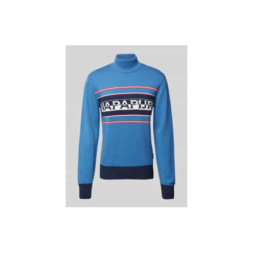 Sweter z dzianiny z golfem model ‘SARDONA’ ze sklepu Peek&Cloppenburg  w kategorii Swetry męskie - zdjęcie 177851979