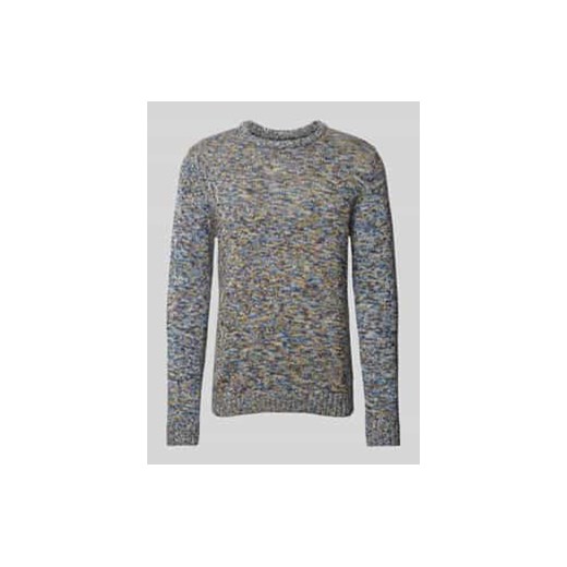 Sweter z dzianiny z okrągłym dekoltem ze sklepu Peek&Cloppenburg  w kategorii Swetry męskie - zdjęcie 177852109