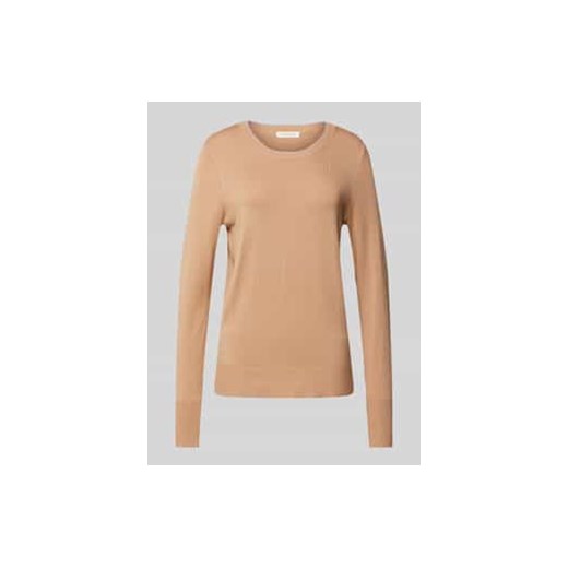 Sweter z dzianiny z okrągłym dekoltem ze sklepu Peek&Cloppenburg  w kategorii Swetry damskie - zdjęcie 177852197
