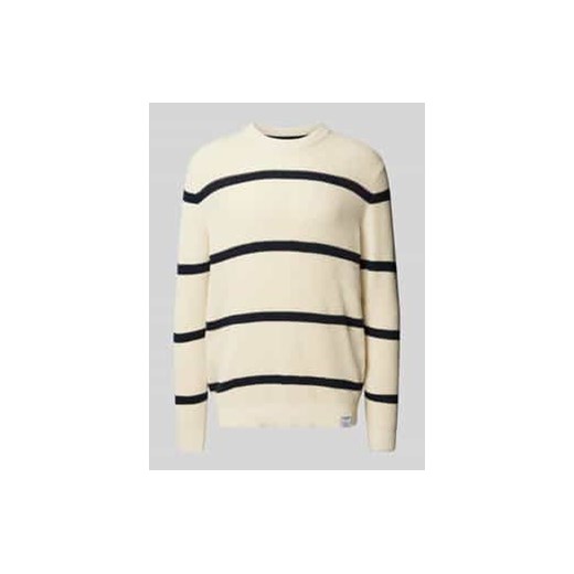 Sweter z dzianiny z okrągłym dekoltem model ‘Cairo’ ze sklepu Peek&Cloppenburg  w kategorii Swetry męskie - zdjęcie 177852295