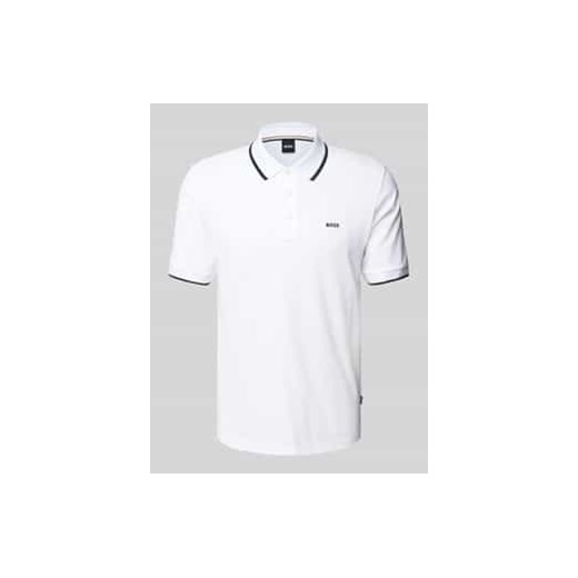 Koszulka polo z nadrukiem z logo model ‘Parlay’ ze sklepu Peek&Cloppenburg  w kategorii T-shirty męskie - zdjęcie 177852378